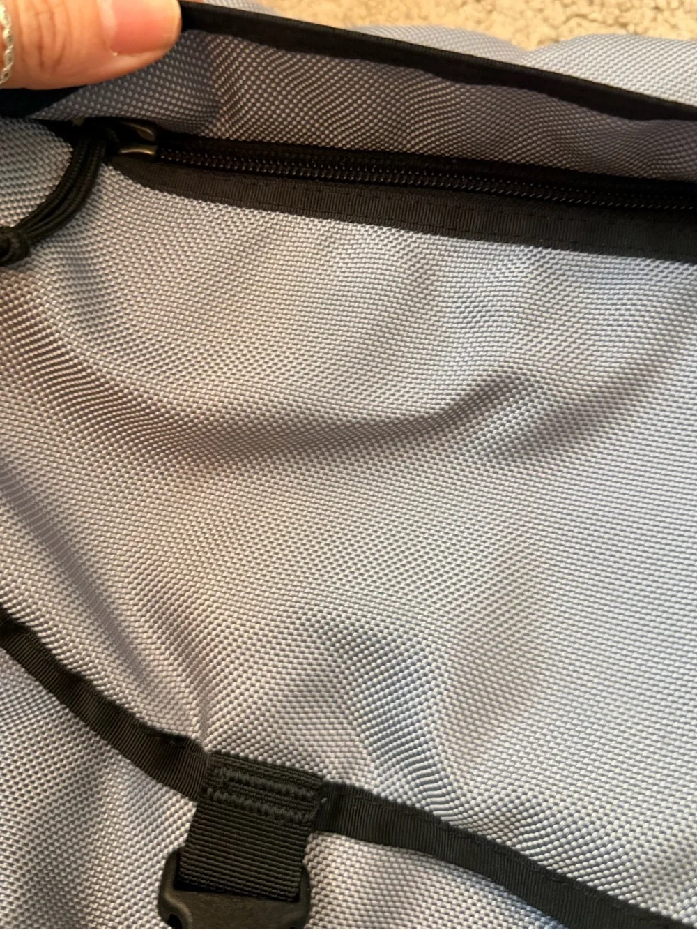 Vintage Patagonia Half Messenger Bag Gray Reflective Stripe Y2K Utility